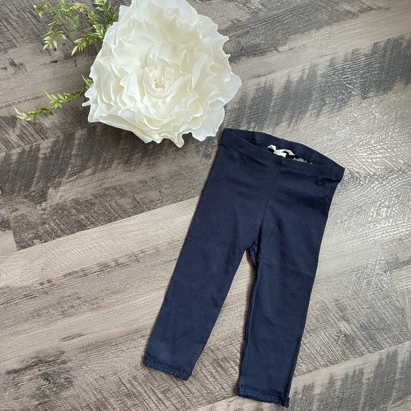 🫐NWOT Navy H&M Ruffled Leggings - Picture 1 of 4